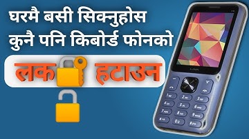 Lava p30 pin lock reset how to remove any china keyboard phone pin lock
