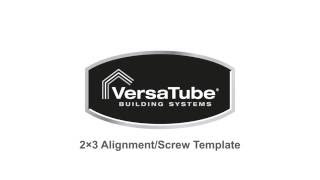 2 X 3 Back Wall Alignmentscrew Template