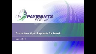Contactless Open Payments for Transit Webinar