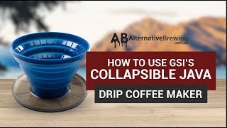 How to use the GSI Collapsible Java Drip Coffee Maker