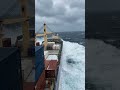 The Moment The Ocean Swallows The Ship 🌊🚢#ocean #ship #storm #waves #northsea