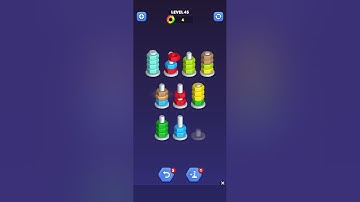 Level 45 NutSort puzzle #nutsort #games #gameplay #gaming #famgaming #gameture #gameplay