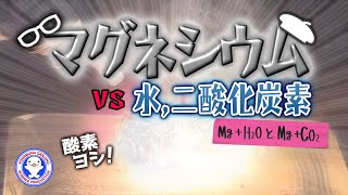 燃やしたマグネシウムに水や二酸化炭素をかけてみた！【Burning magnesium VS H2O&CO2】【危険な実験】 / 米村でんじろう[公式]/science experiments