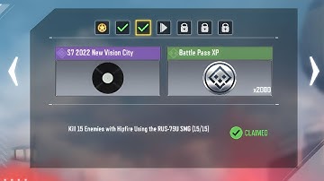 Call of Duty Mobile Kill 15 Enemies with HipFire Using the RUS-79U SMG Task Completed