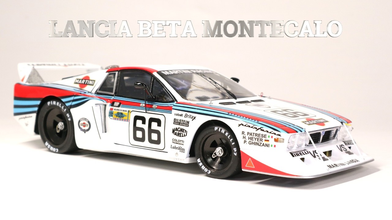 モデラーズ 1/24 Lancia Beta Montecarlo '81 LM LANCIA BETA MONTECARLO '81 LEMANS 1/24 Scalemodel/ Heller - YouTube
