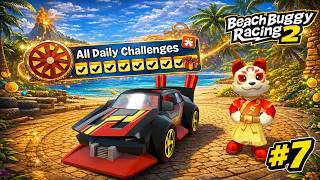 Completing Every Daily Challenge (WEEK 7)… PERFECT || Beach Buggy Racing 2 ft Backbone Controller