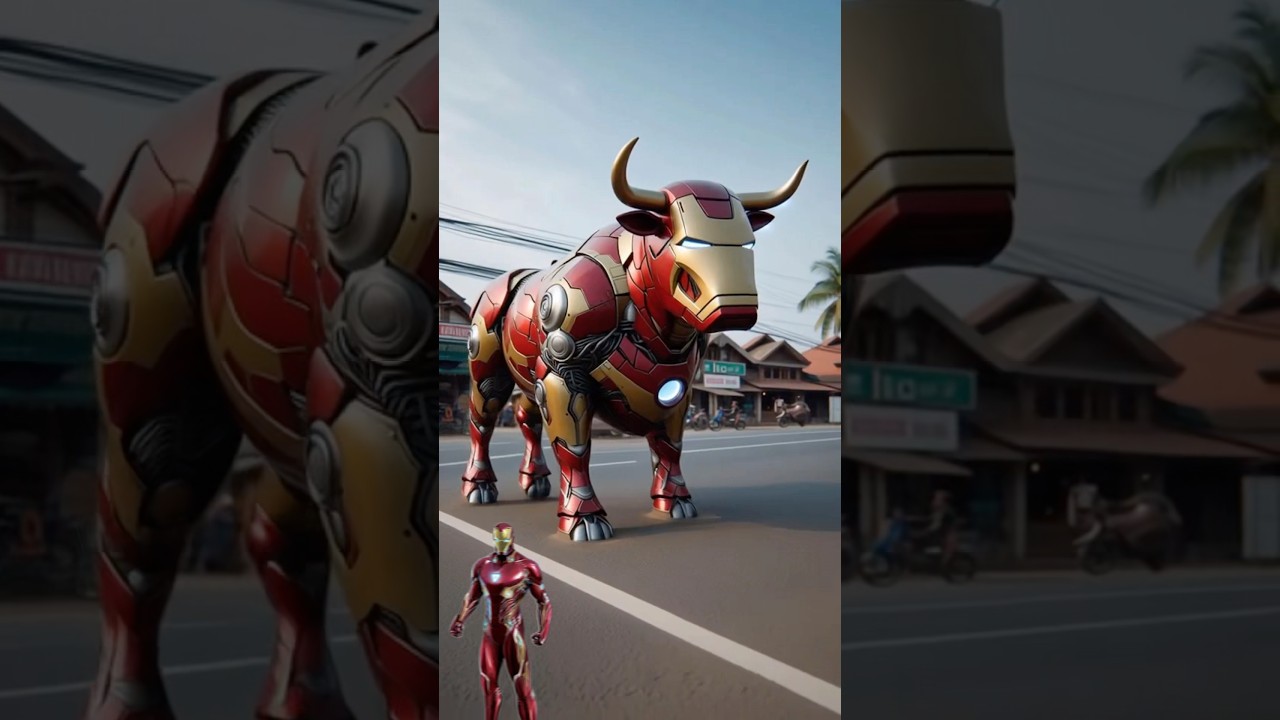 superheroes but giant cow 😱🔥Marvel & DC-All Characters 