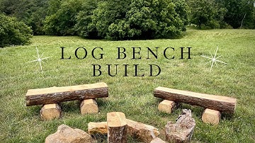 Timelapse: Fire Pit Log Bench Build