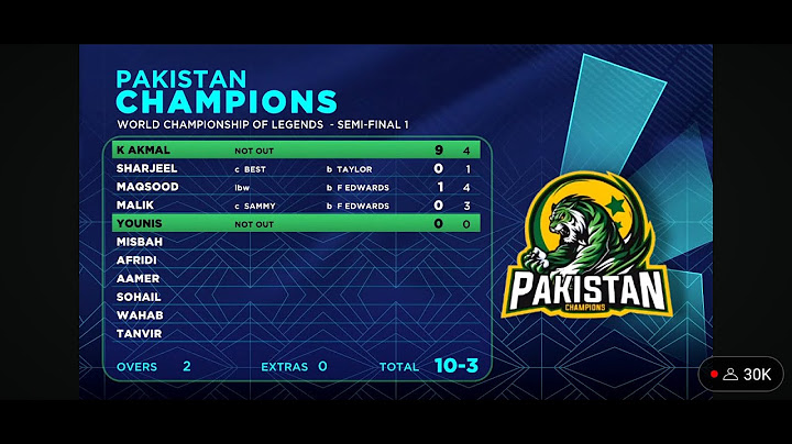 World Championship of Legends 2024 Semi Final 01 - Pakistan vs West Indies