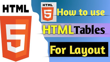 2  Using HTML Tables for Layout|how to create webpage layout|website tables|html table|create websit