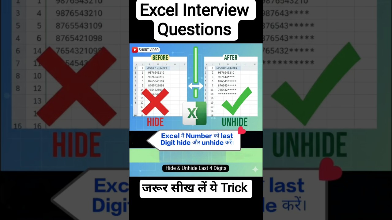 Excel Tips & Tricks Hindi 