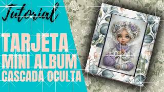 TARJETA MINI ALBUM  TUTORIAL DE SCRAPBOOK