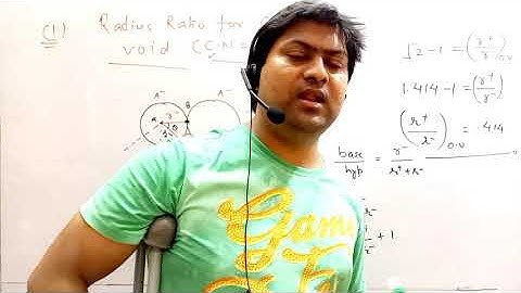 Solid state || Radius Ratio || Octahederal void & Cubic void ||