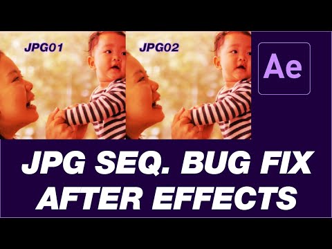 after effects JPG sequence bug fix | JPG import error After effects tutorial