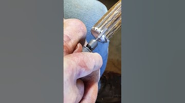 Finishing a knife pommel.  #shorts #knifemaking