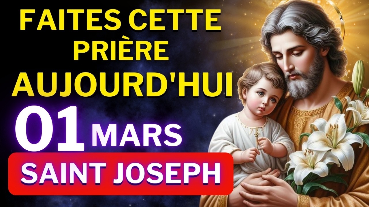 DITES CETTE PRIÈRE À SAINT JOSEPH - POUR DÉBLOQUER TOUTE SITUATION AUJOURD’HUI