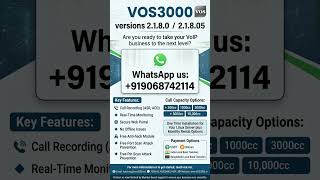 VOS3000 VoIP Switch Training and Setup Course #VOS3000 #shorts #youtubeshorts