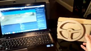 unity + lasercut steering wheel