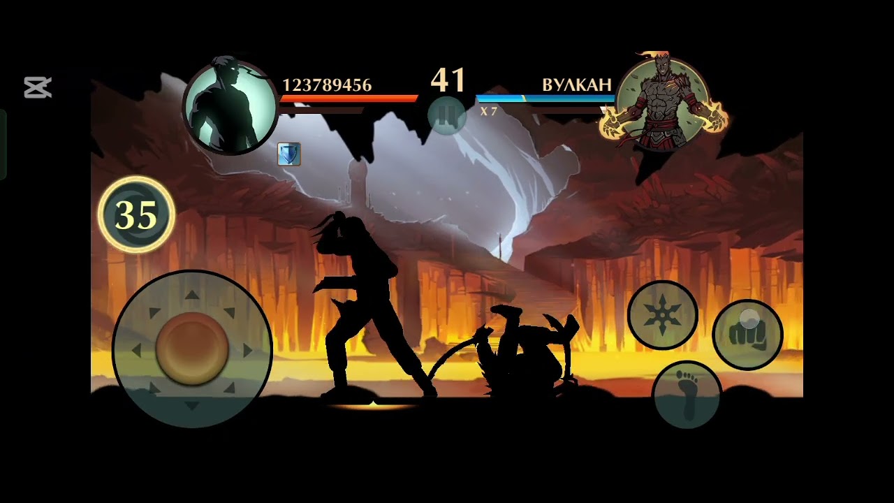 Shadow vs Volcano 🌋 [Sorry the lags]