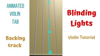 BLINDING LIGHTS by The Weeknd * ??????? ????? with silent ANIMATED VIOLIN TAB - Violin Tutorial