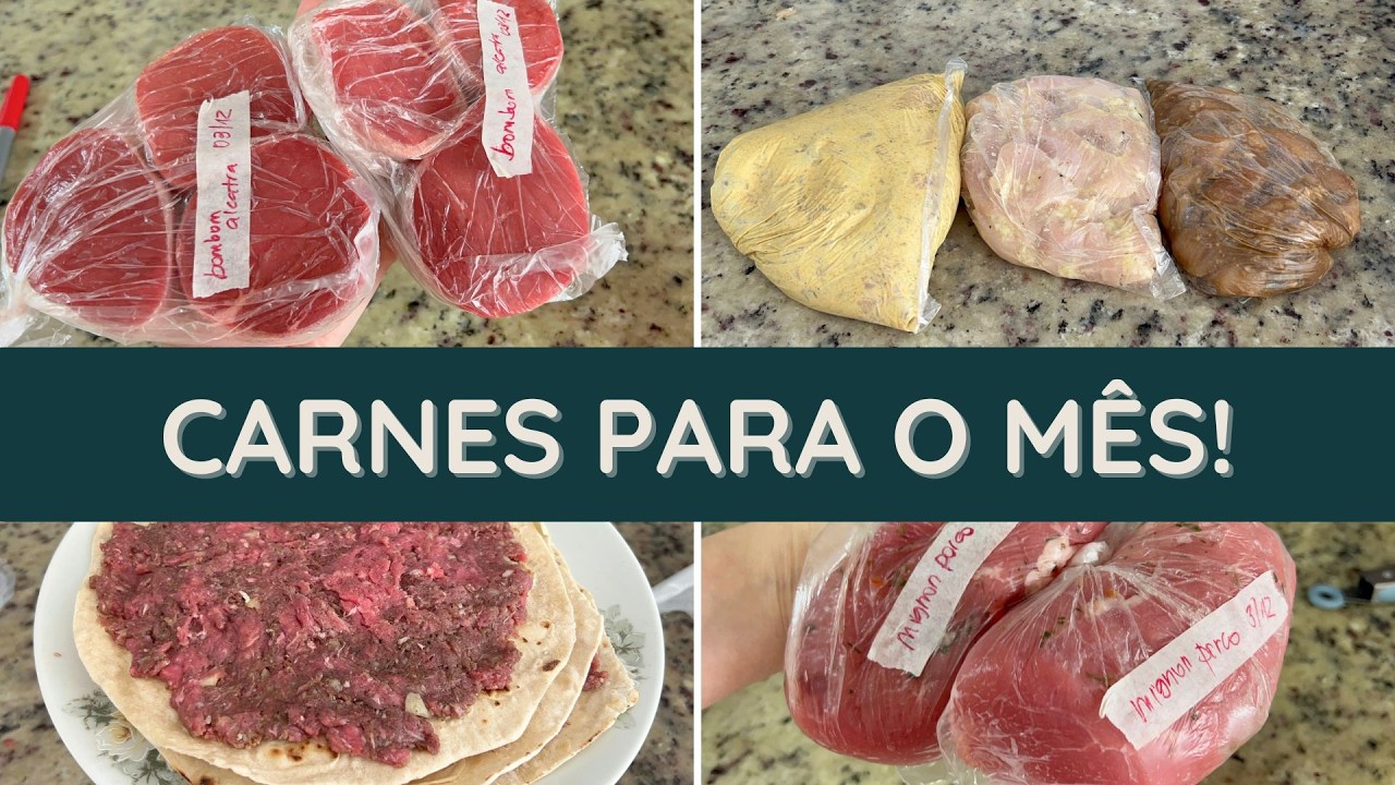 O SEGREDO DO MEU FREEZER PRÁTICO: CARNES PORCIONADAS