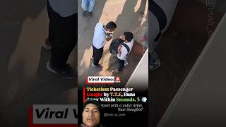Ticketless Passenger Caught by TTE Runs Away During Inspection | Viral Train Video