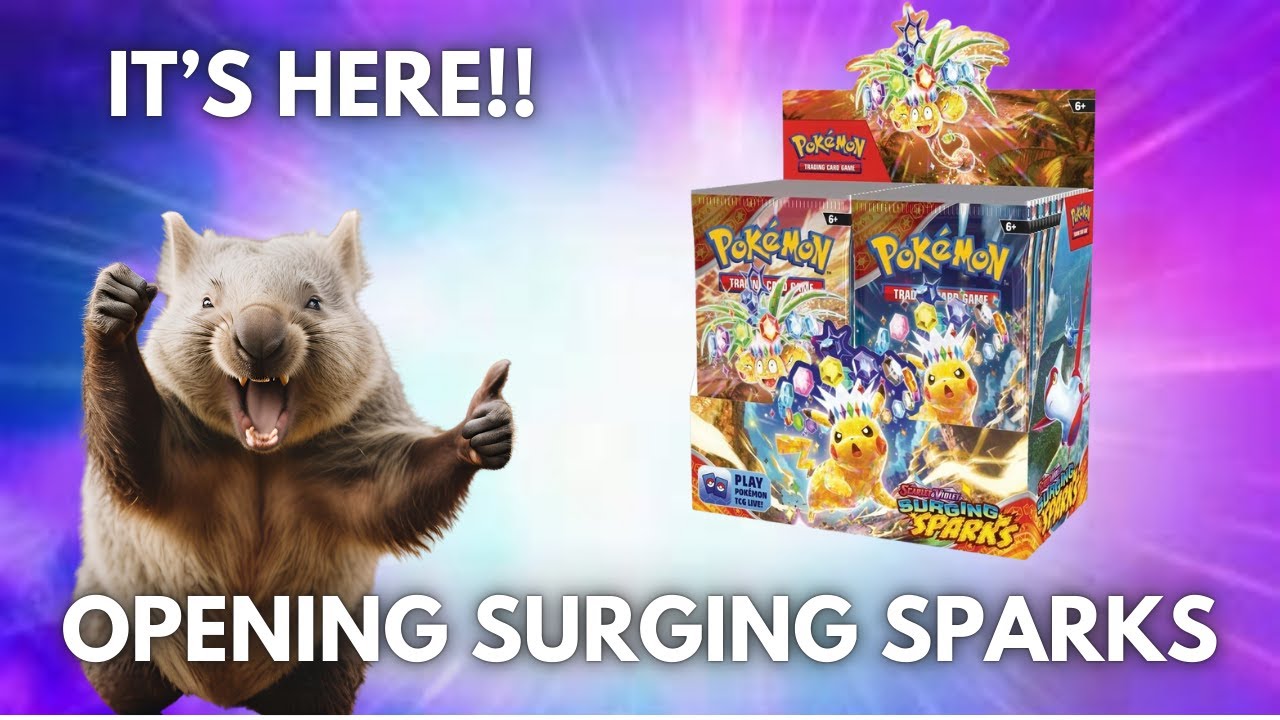 A Surging Sparks Booster Box Opening!  SIR Sighting!! FIRE!