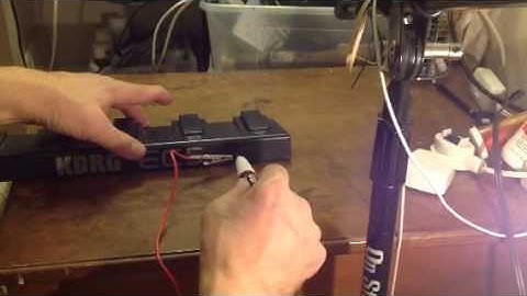 Korg EC5 pedal test