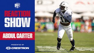 🔴 LIVE: Giants Draft Penn State Edge Abdul Carter INSTANT REACTION | New York Giants