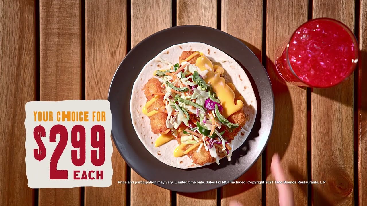 Taco Bueno Fried Chicken Tacos 10s