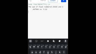 Add Two Float numbers | JAVASCRIPT |  PART-6 #coding #javascript #code #programming