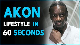 AKON LIFESTYLE IN 60 SECONDS ☆ Biography | Net Worth | Girlfriends #shorts