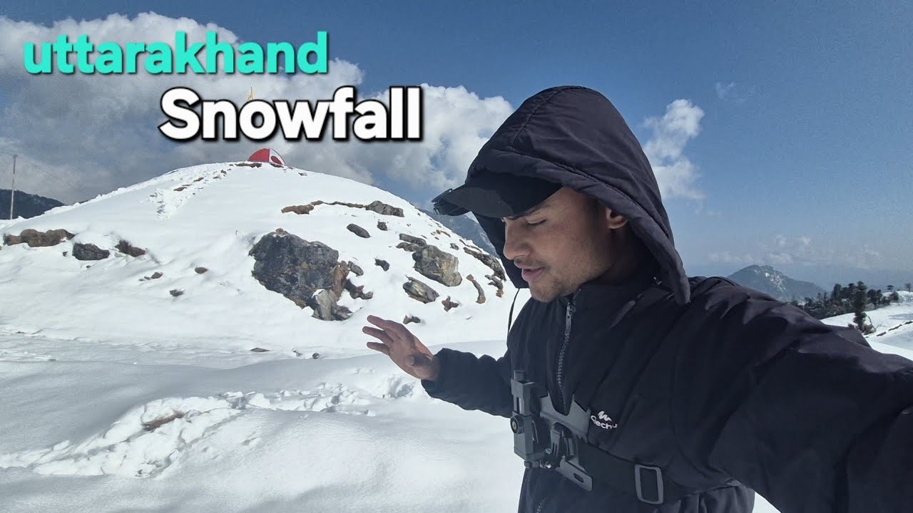 2026 Snowfall ❄️ || बर्फबारी का आनंद ||Enjoy snowfall uttarakhand mountain
