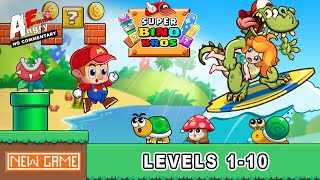 Super Bino Bros : Running Game - Levels 1-10 (Android Gameplay) screenshot 3