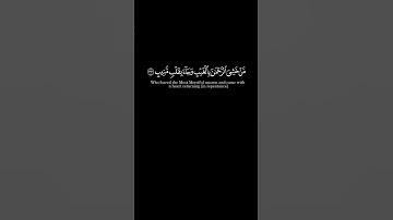 ادخلوها بسلام ذلك يوم الخلود  🌹 سورة ق 🌹 كرومات شاشة سوداء القرآن الكريم 🌹 quran black chrome