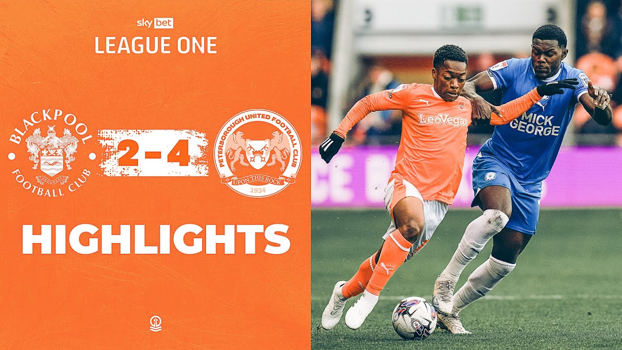 Blackpool v Peterborough United highlights