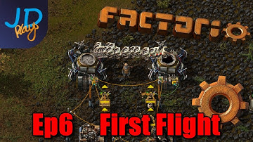 Ep6 First Flight ⚙️ Factorio Rocket Rush ⚙️ Gameplay, Lets Play