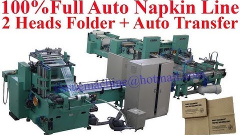 Best China High Speed 2 Lanes Lunch Napkin Folder with Auto Transfer 100% Automatic Line