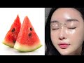 تقول هده الفتاة أن البطيخ الأحمر أنقد بشرتها من التلف وأعاد لها شبابها ونورها 