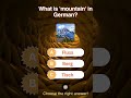 Fun german word quiz test your vocabulary  learn german  mountain