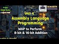 WAP in Assembly Language to Perform 8-bit and 16-bit Addition | 8086 ALP Marathi