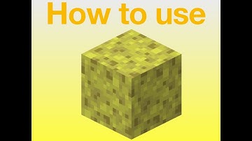 (How to use a sponge) in Minecraft