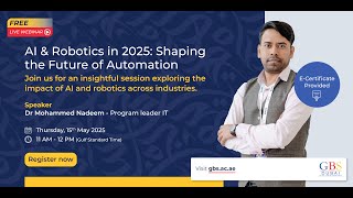 Webinar: AI & Robotics in 2025: Shaping the Future of Automation