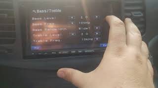 Alpine Ina w910 sound settings