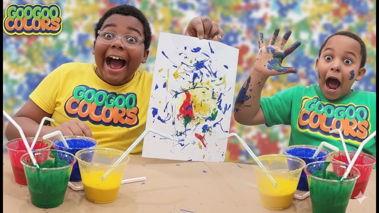 Давайте создадим искусство мыльных пузырей вместе с Гу Гу Гагой и ее семьей!