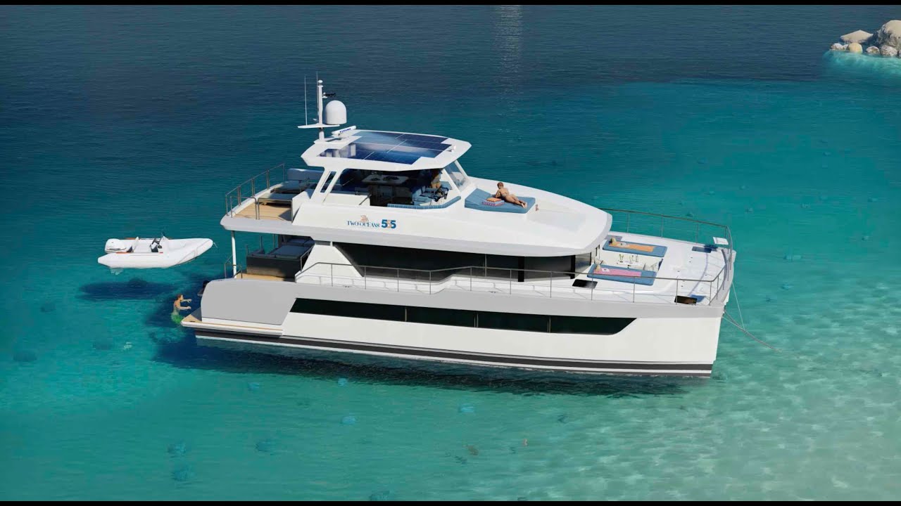 two oceans 555 power catamaran for sale