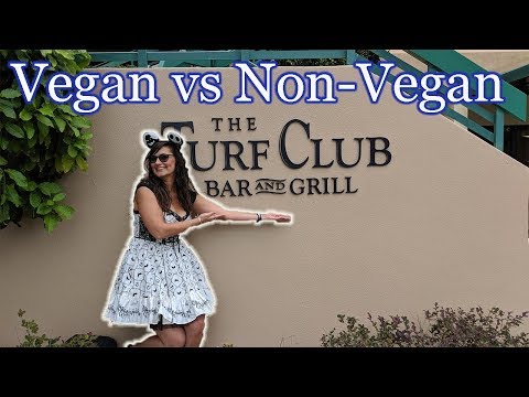 The Turf Club Bar and Grill - Vegan & non-vegan food review - Saratoga Springs Resort