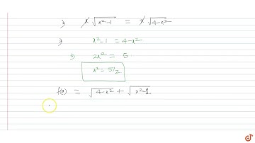 The range of the function ` f(x) = sqrt(4 - x^2) + sqrt(x^2 - 1)` is