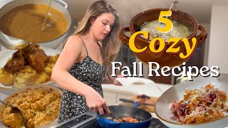 *5 Cozy Fall Dinner Recipes!* Easy Fall week night cooking #fallrecipes #dinnerideas r