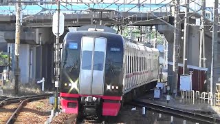 [爆音MH]名鉄2200系2201F特急岐阜行き 大江駅通過ミュージックホーンハーフ